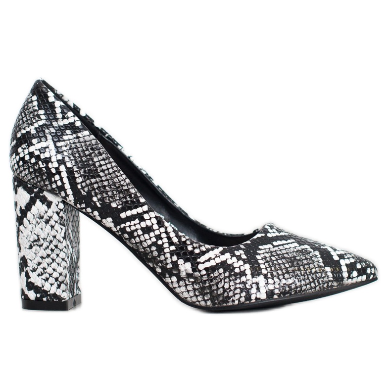 Seastar Snake Print Pumps svart mångfärgad