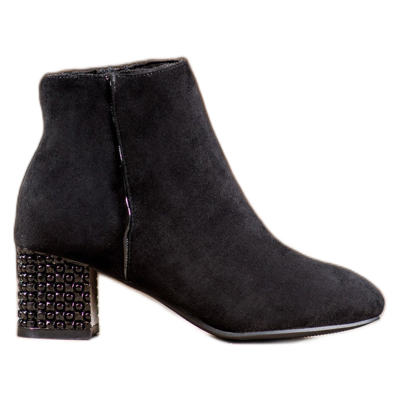 SHELOVET Stövlar med dekorativ häl svart