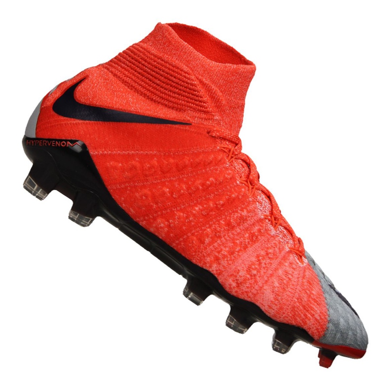 Nike Wmns Hypervenom Phantom 3 Df Fg M 881545-058 fotbollsskor mångfärgad röd