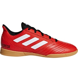 Adidas Predator Tango 18.4 Sala Jr DB2343 fotbollsskor röd röd
