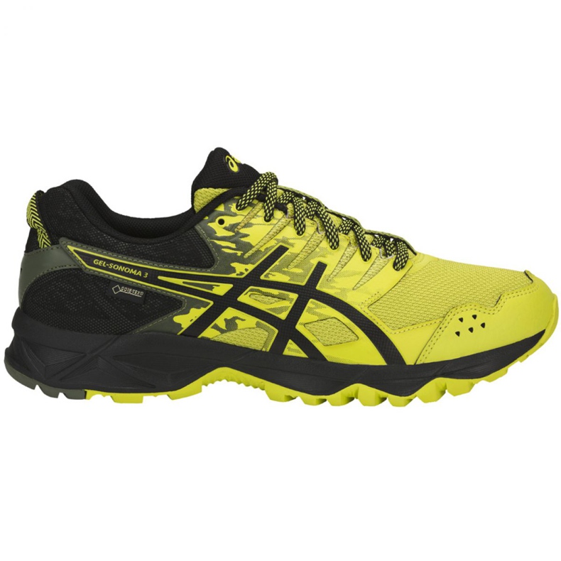 Asics Gel Sonoma 3 M Gtx T727N- 8990 löparskor svart gul