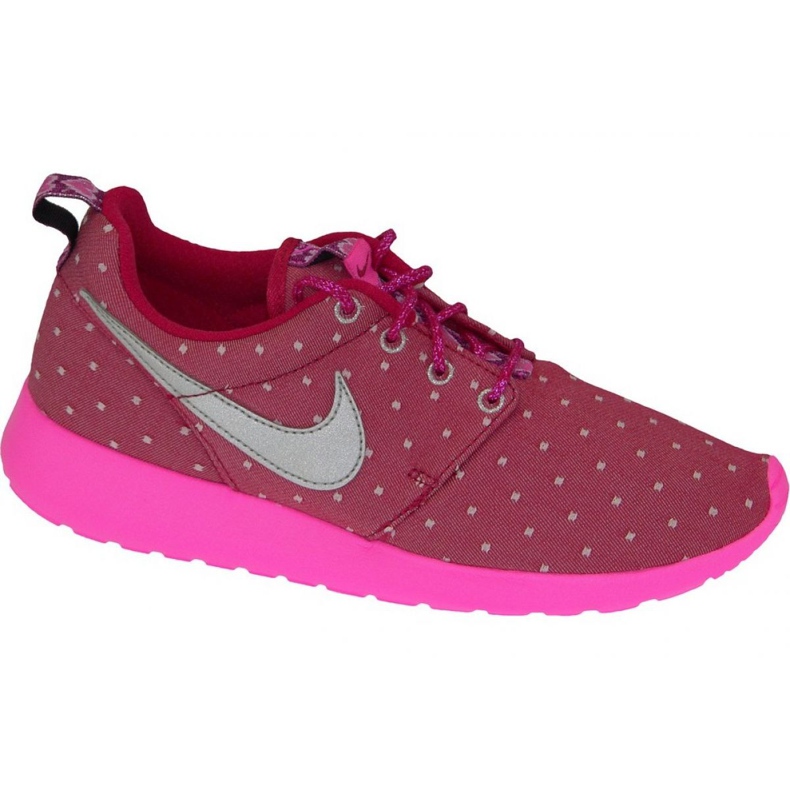 Nike Rosherun Print Gs W 677784-606 skor rosa