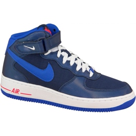 Nike Air Force 1 Mid Gs W 314195-412 skor marinblå