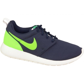 Nike Roshe One Gs W skor 599728-413 marinblå grön