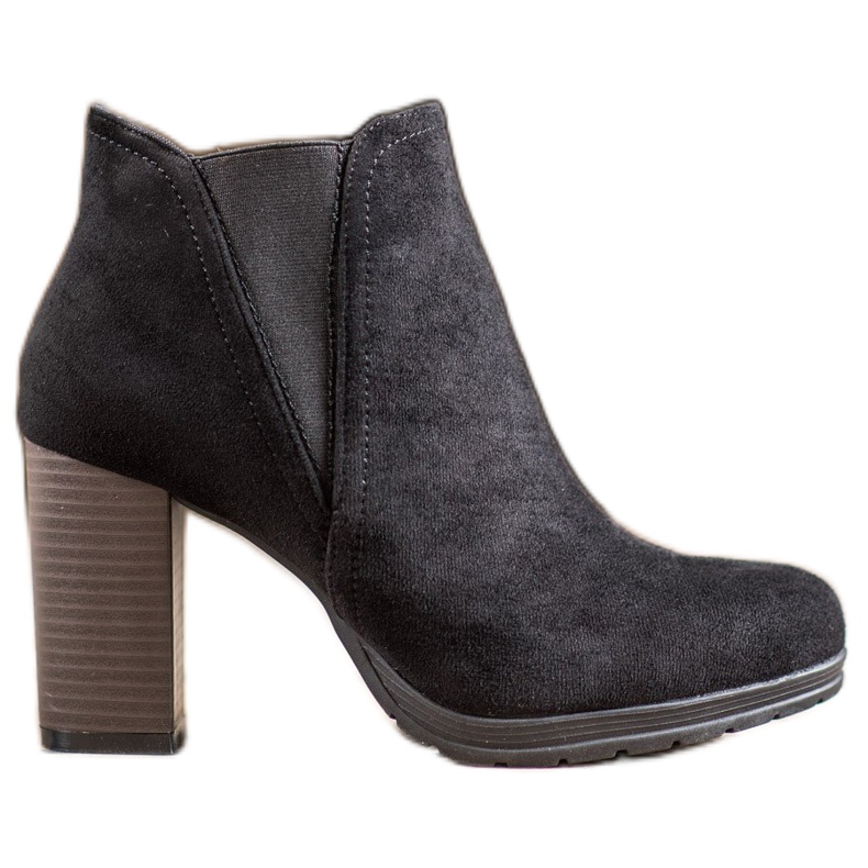 SHELOVET Slip-on stövlar på en stolpe svart