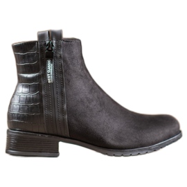 Erynn Stövlar med dekorativ dragkedja svart