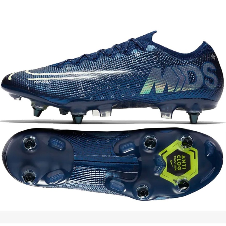 Nike Mercurial Vapor 13 Elite Mds SG-Pro Ac M CK2032-401 fotbollsskor marinblå marinblå