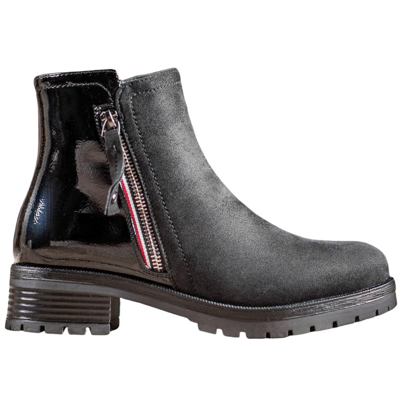 SHELOVET Arbetare med utsmyckad dragkedja svart