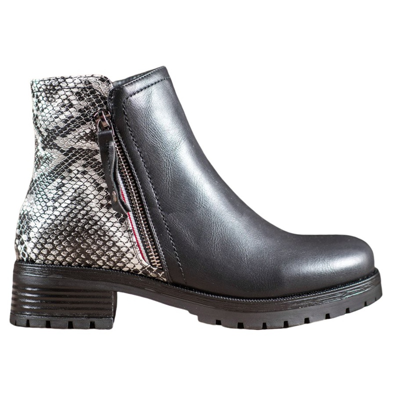 SHELOVET Arbetare på Snake Print Platform svart