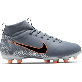 Nike Mercurial Superfly 6 Academy Mg Jr AH7337 408 fotbollsskor mångfärgad grå