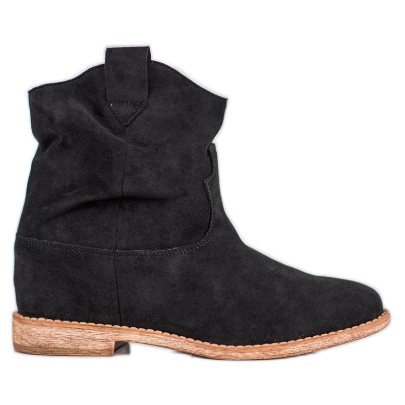 Bella Paris Cowboystövlar på en kil svart