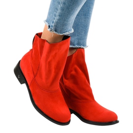 Röda plattisolerade stövlar 6672-7