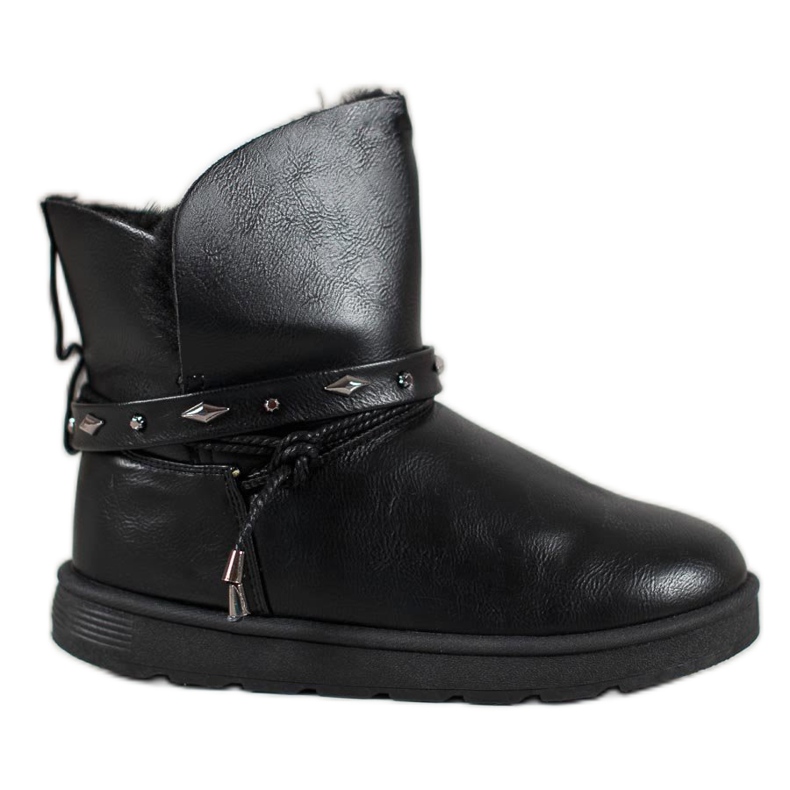 SHELOVET Mukluki med ekoläder svart