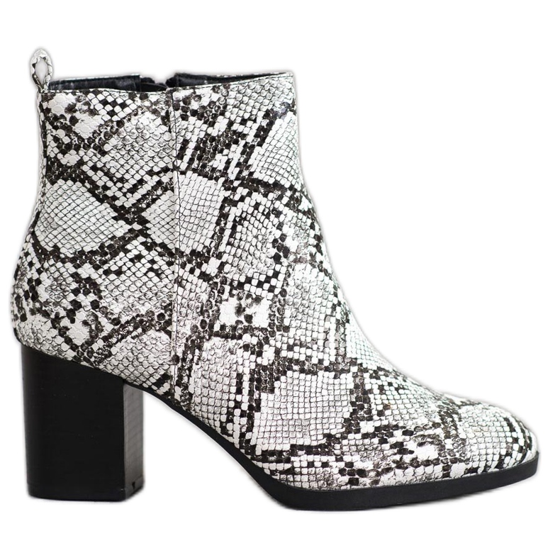 Weide Snake Print Booties mångfärgad