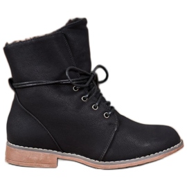 Queentina Snygga Trappers svart