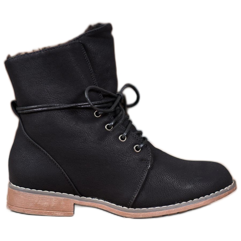 Queentina Snygga Trappers svart