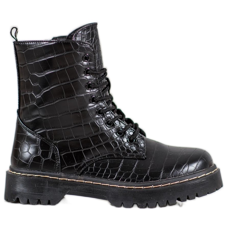 SHELOVET Trendiga arbetare med ekoläder svart