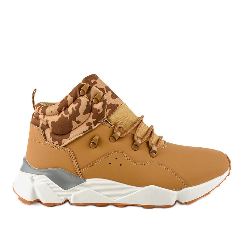 F33-3 bruna isolerade sneakers