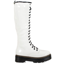 Seastar Snörskor med ekoläder vit