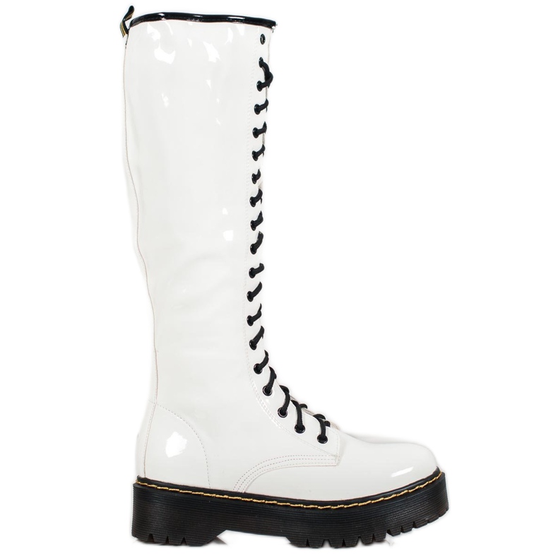 Seastar Snörskor med ekoläder vit