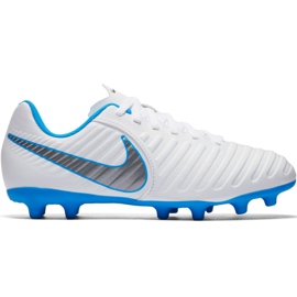 Nike Tiempo Legend 7 Club Fg Jr AH7255 107 fotbollsskor mångfärgad vit