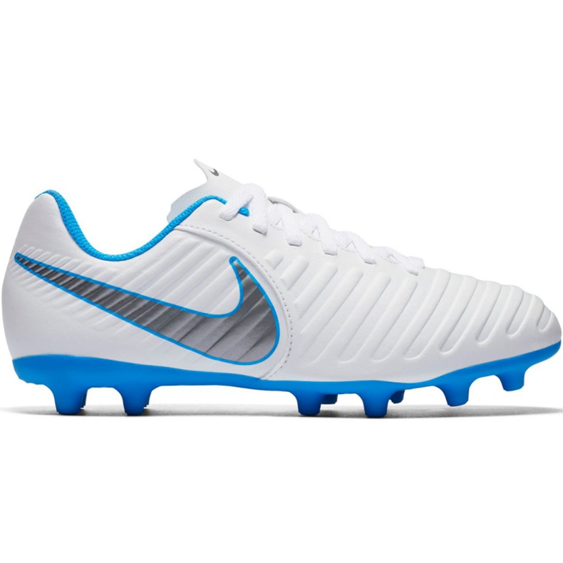 Nike Tiempo Legend 7 Club Fg Jr AH7255 107 fotbollsskor mångfärgad vit