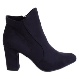 Marinblå högklackade stövlar K1809810 Marino