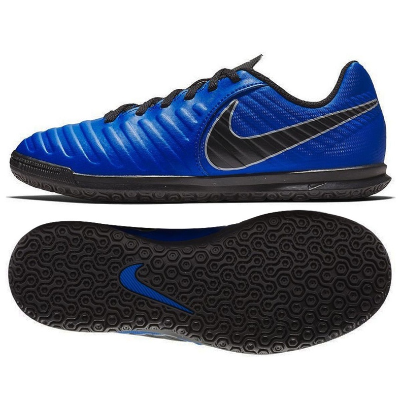 Nike Tiempo Legend 7 Club Ic Jr AH7260 400 fotbollsskor marinblå blå