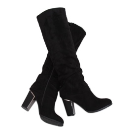 Svarta höga klackar 1103-GG Svart