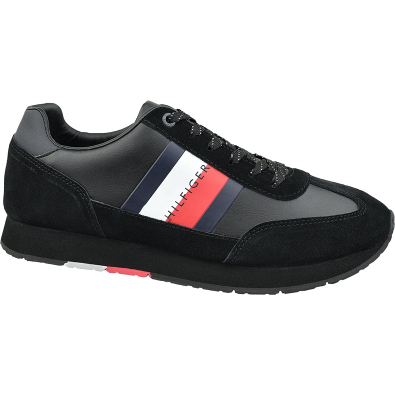 Skor Tommy Hilfiger Corporate Leather Flag Runner M FM0FM02380 990 svart