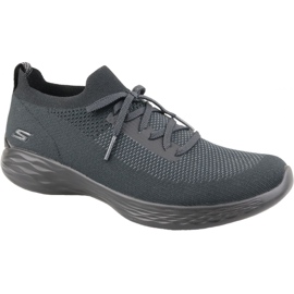 Skechers You Shine Trainers W 14957-BKGY grå