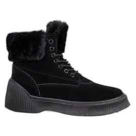 SHELOVET Trendiga Taperki på plattformen svart