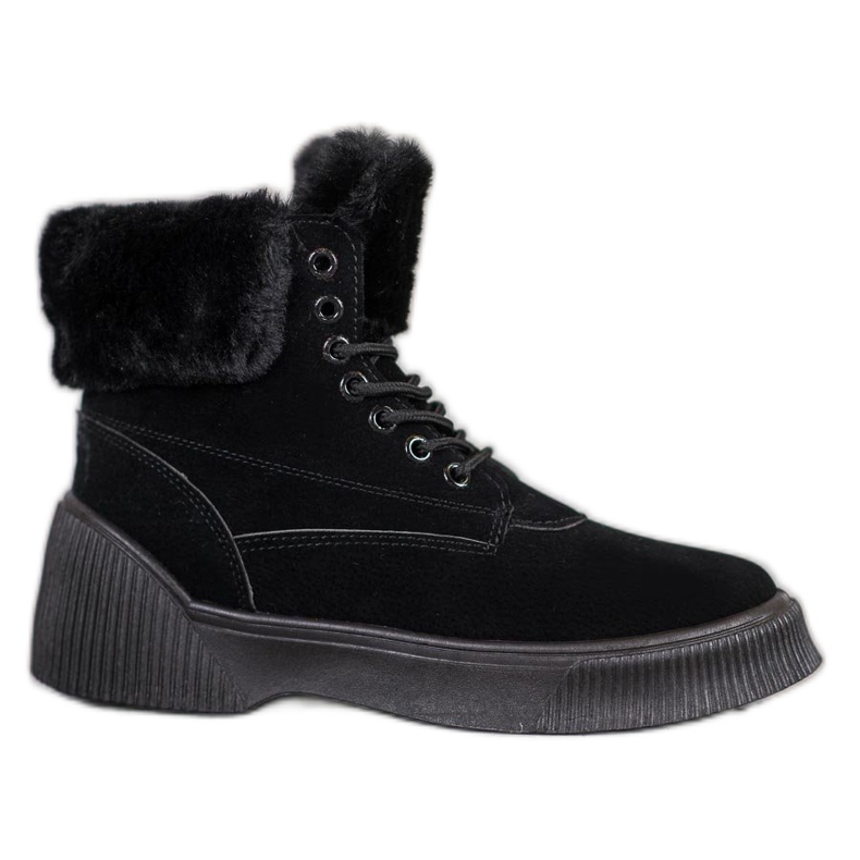 SHELOVET Trendiga Taperki på plattformen svart