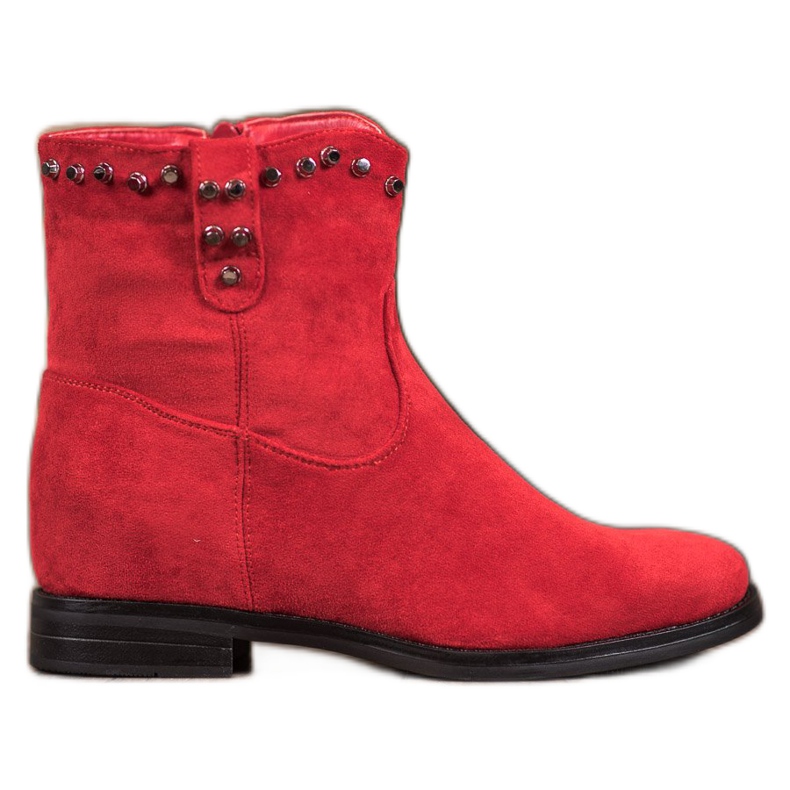 Ideal Shoes Varma cowboystövlar med jetstrålar röd