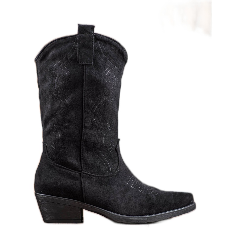 Seastar Slip-on cowboystövlar med mönster svart