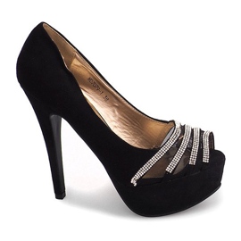 Mockapumpar på hög klack MD7079-1 svart