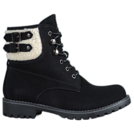 SDS Textilfångare med fårskinn svart