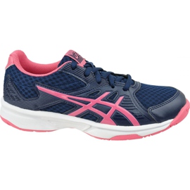 Asics Upcourt 3 W 1072A012-407 volleybollskor gul marinblå