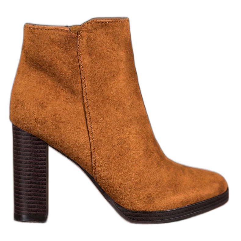 Super Me Trendiga stövlar i mocka brun