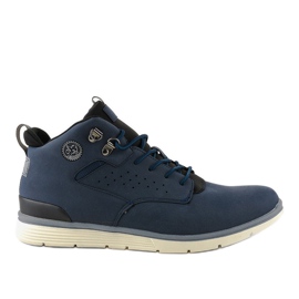 Marinblå isolerade stövlar för män X925-2