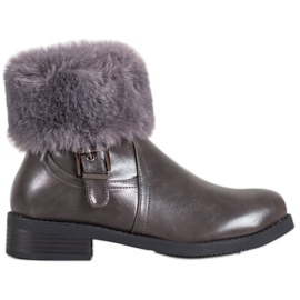 SHELOVET Arbetare Med Päls grå