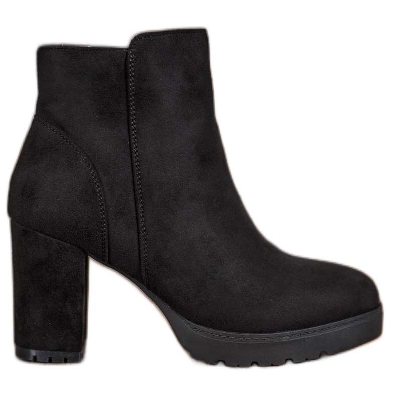 Super Mode Trendiga stövlar på stolpen svart