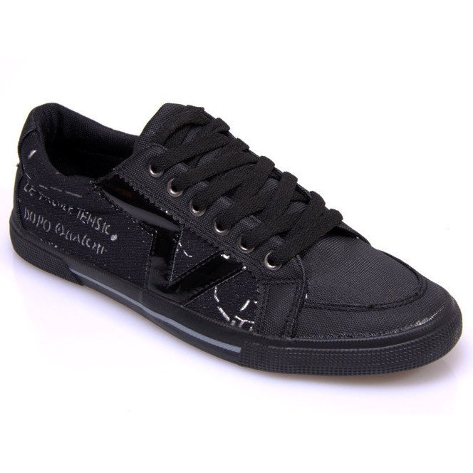 Material Sneakers A961 Svart