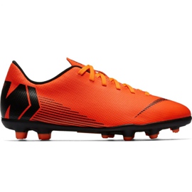 Nike Mercurial Vapor 12 Club Mg Jr AH7350-810 fotbollsskor orange orange