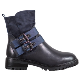 Erynn Arbetare Med Ett Spänne marinblå blå