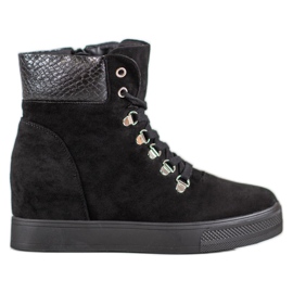 Bestelle Trendiga kilkängor svart