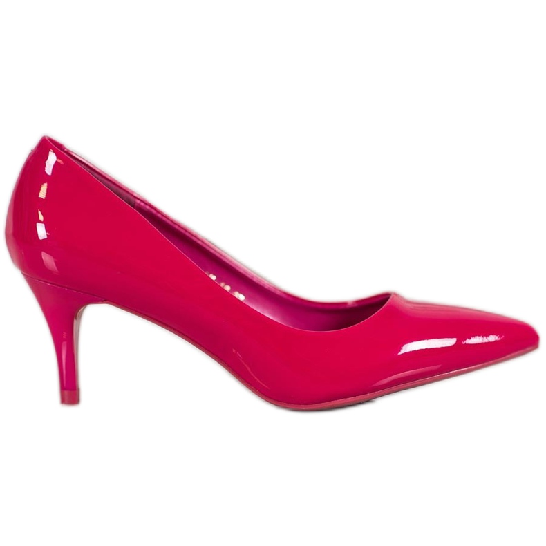 Comer Bekväma lackerade klackar röd