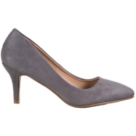 SHELOVET Grå mockapumpar