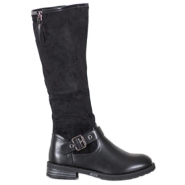 SHELOVET Ridstövlar med spänne svart