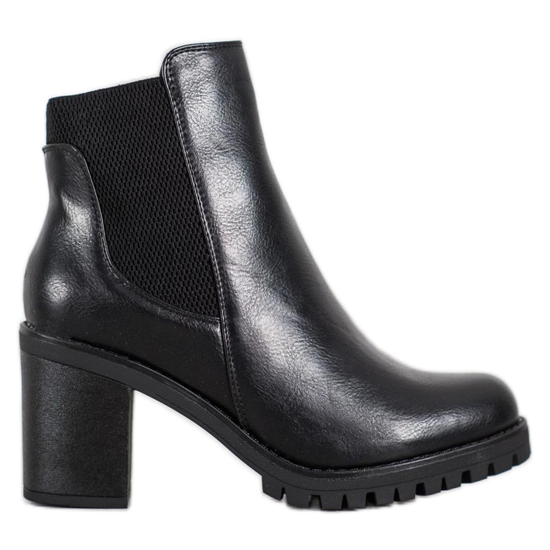 M.Daszyński Bekväma stövlar på en stolpe svart